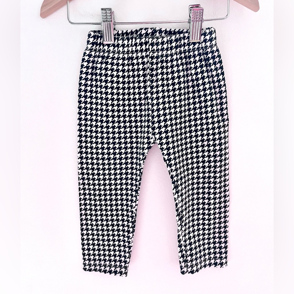 $3 💥Pekkle Herringbone Leggings, Soft 100% Cotton, Classic Black & White